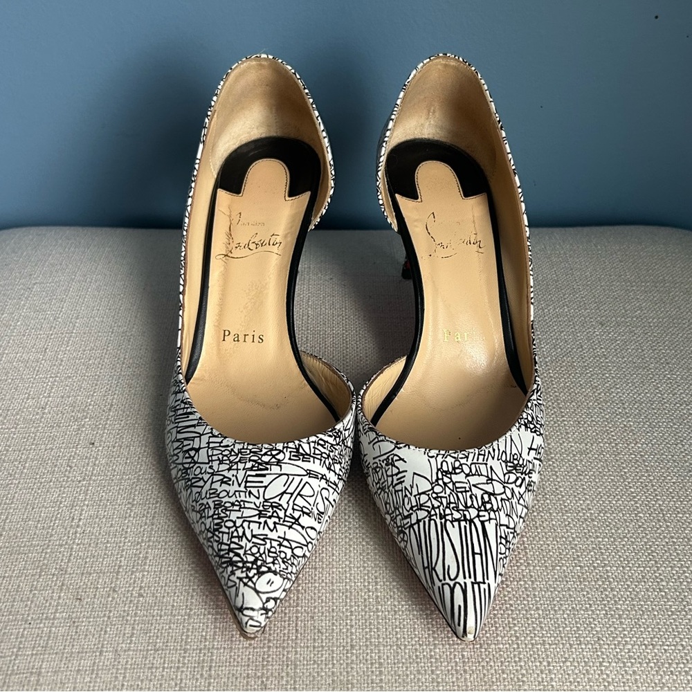 Christian Louboutin Graffiti Iriza 70 D'Orsay Pumps - Picture 2 of 12